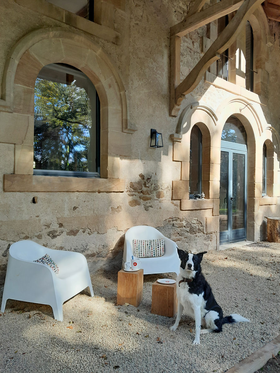 Aménagement extérieur sur la terrasse Sud